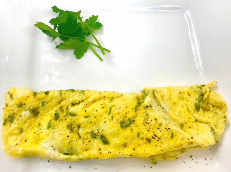 SugarDoctor Recipe Simple omelette on a plate